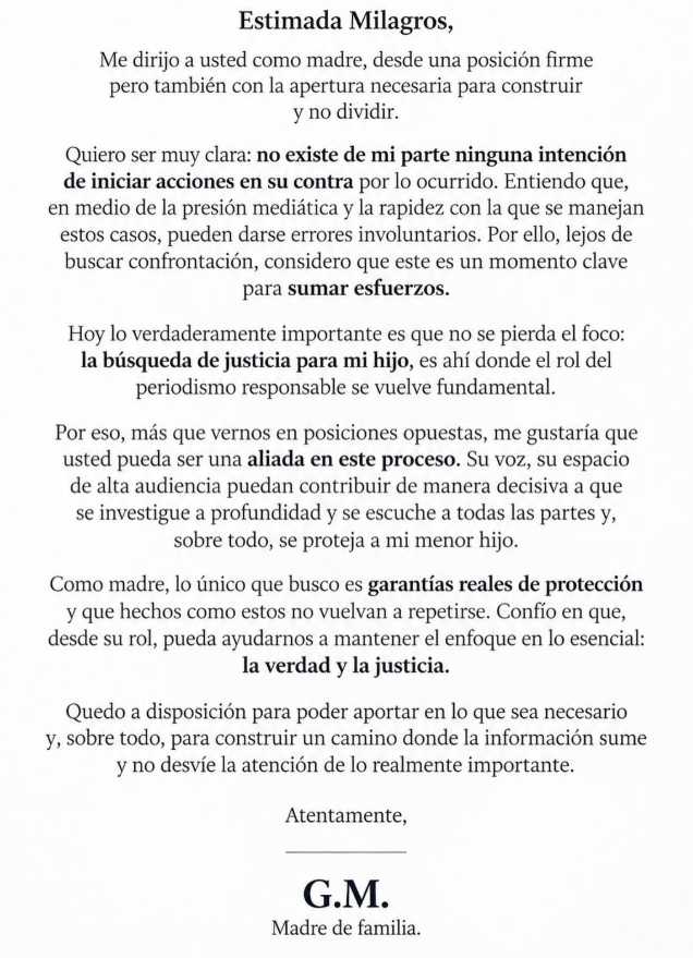 CASO LICEO NAVAL: MADRE DE MENOR AGRAVIADO PERDONA A PERIODISTA MILAGROS LEIVA TRAS DISCULPAS PÚBLICAS