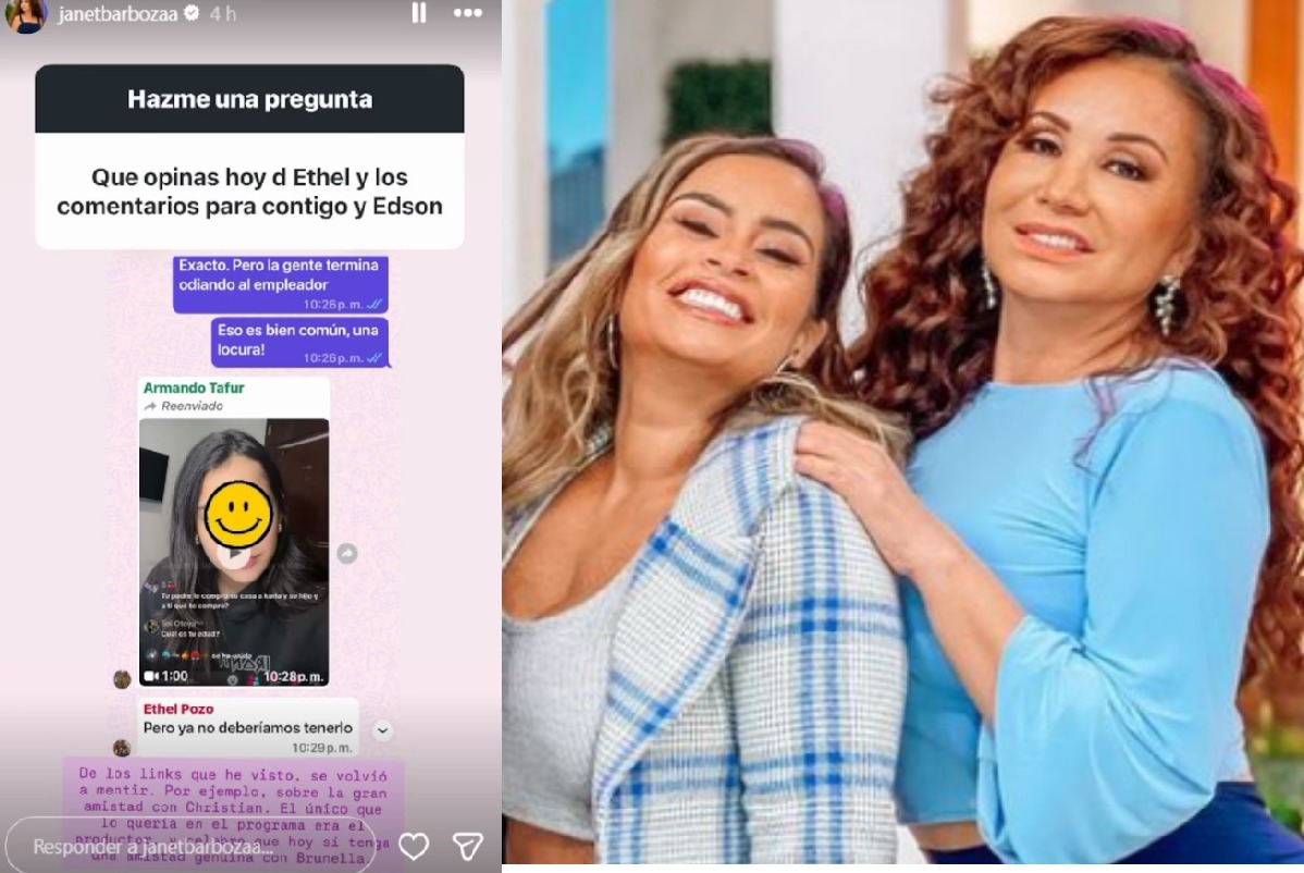 Christian Domínguez rompe su silencio sobre la polémica entre Ethel Pozo y Janet Barboza: "Yo estoy al medio"