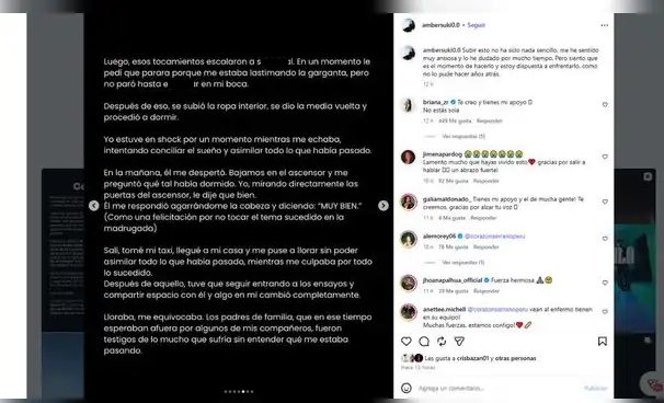 Integrante de Corazón Serrano es acusado de presunto abuso sexual y bailarina cuenta su testimonio: “Cruzó los límites”