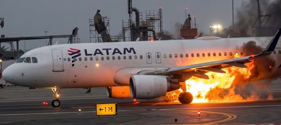 INTEGRANTES DE CORAZÓN SERRANO SUFREN MOMENTOS DE ANGUSTIA TRAS INCENDIO DE ALA DE AVIÓN