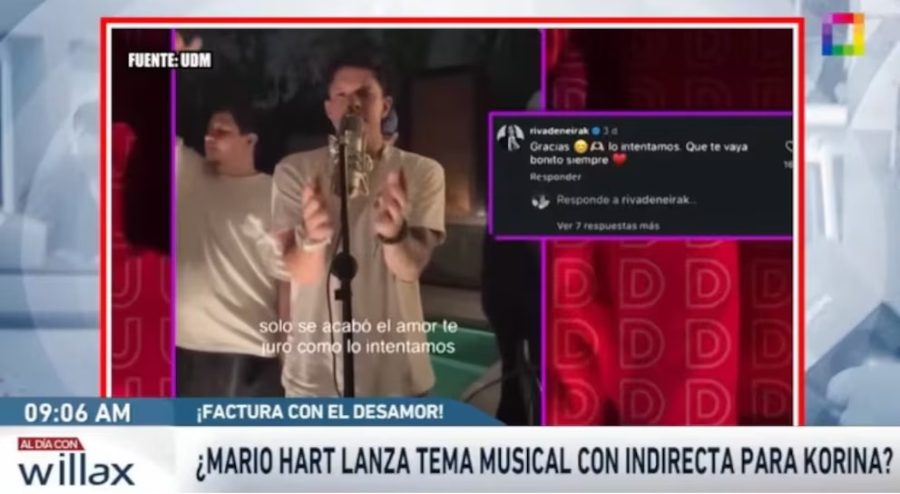KORINA RIVADENEIRA ELIMINA MENSAJE SOBRE MARIO HART Y DESATA RUMORES DE CRISIS