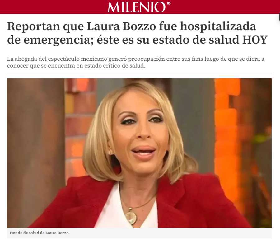 LAURA BOZZO SE PRONUNCIA TRAS REPORTES SOBRE SU SALUD Y TRANQUILIZA A SUS SEGUIDORES: “ESTOY BIEN”