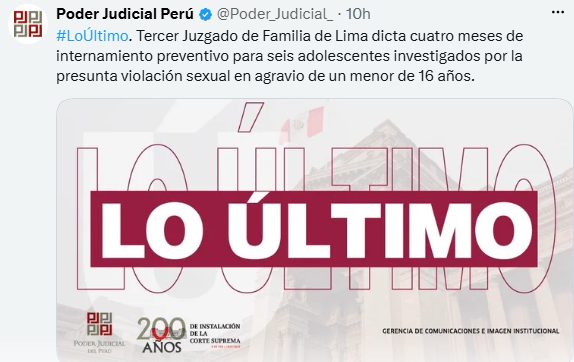 LICEO NAVAL: DICTAN CUATRO MESES DE INTERNAMIENTO PREVENTIVO A SEIS ESTUDIANTES INVESTIGADOS POR PRESUNTA AGRESIÓN SEXUAL