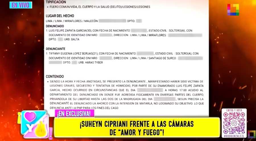 ¡Lo defiende! Suheyn Cipriani respalda a su novio tras denuncia: “Doy fe de eso”