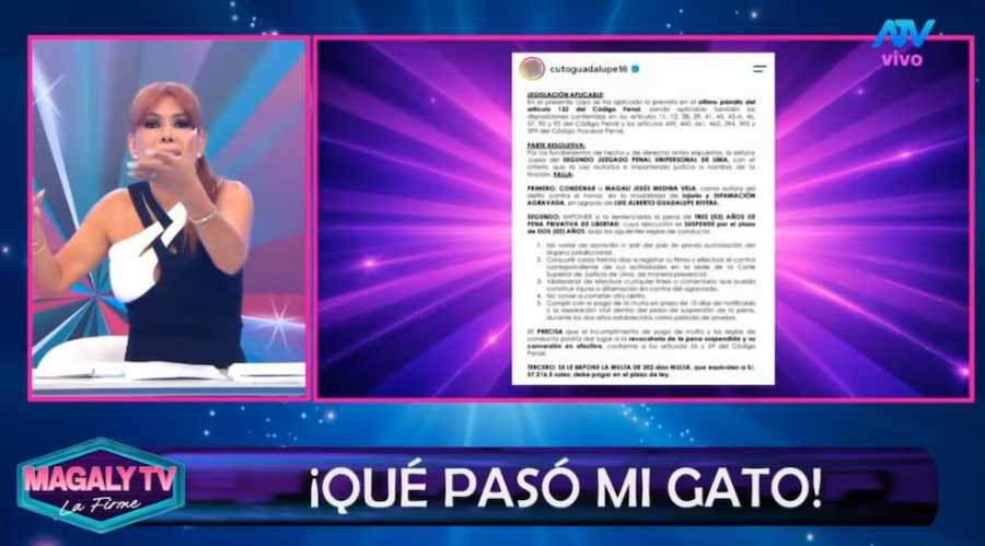 Magaly Medina envía mensaje a Cuto Guadalupe: “No cantes victoria”