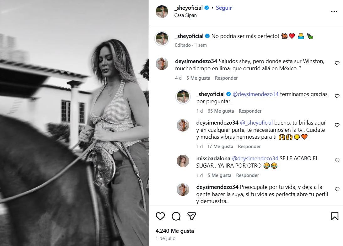 Magaly Medina sorprende al revelar quién terminó la relación entre Sheyla Rojas y Sir Winston: "Ella le terminó a él"