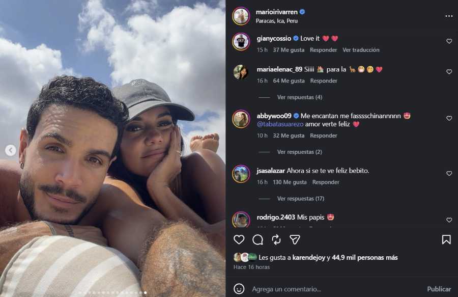 MARIO IRIVARREN OFICIALIZA ROMANCE CON TÁBATA SUÁREZ TRAS MESES DE ESPECULACIONES