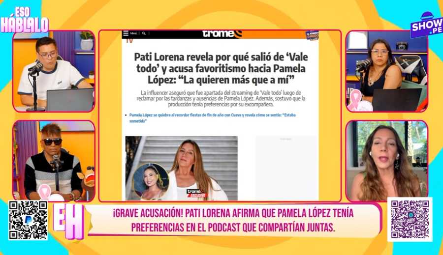 Pati Lorena revela detalles de su salida de ‘Vale Todo’ y cuestiona la forma en que se dio: “Creo que Pamela le funciona más que yo”