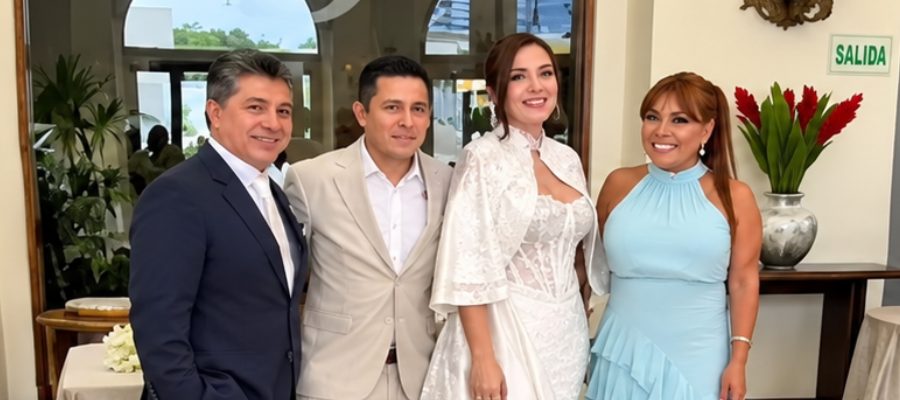 RENZO COSTA Y THALÍA ALVA SE CASAN POR CIVIL EN ÍNTIMA CEREMONIA TRAS LA LLEGADA DE SUS MELLIZOS