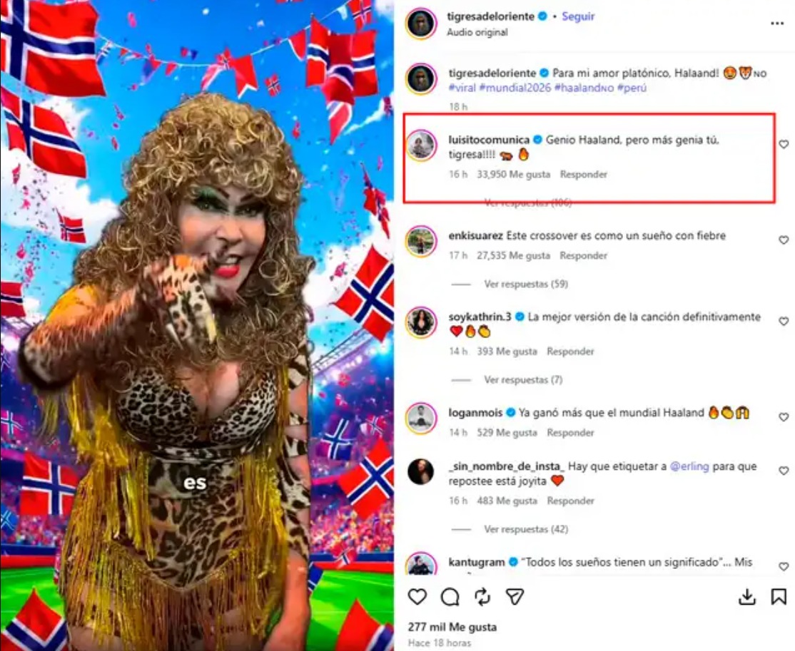 ¡Golpe al corazón del "androide"! Tigresa del Oriente conquista las redes con insólito homenaje a Erling Haaland: "Es mi amor platónico"